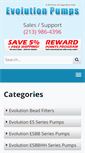 Mobile Screenshot of evolutionpumps.com